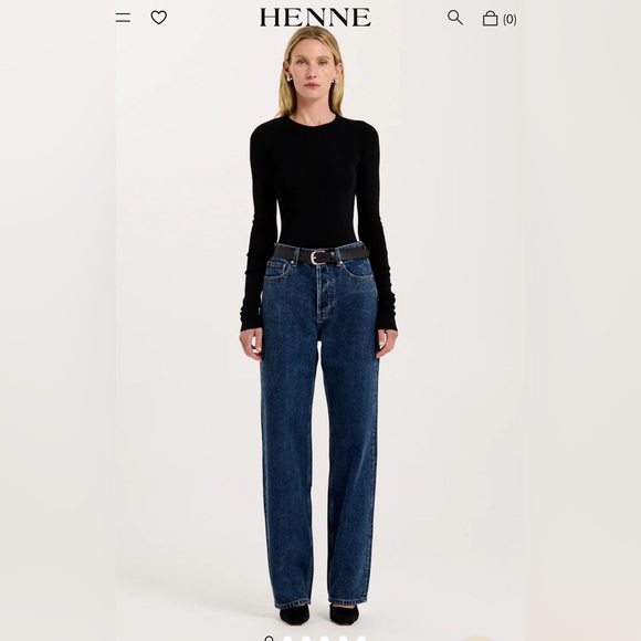 Henne Denim Jeans with Black and Gray Tones - Picture 1 of 6